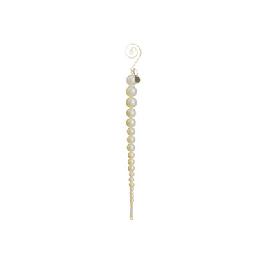 Allstate Floral & Craft INC. 8''PEARL ICICLE ORNAMENT PEA