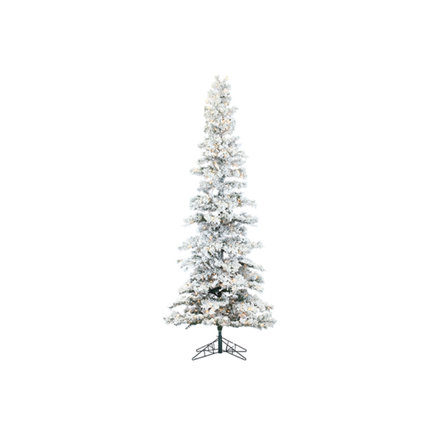 Allstate Floral & Craft INC. 9' Slim Snow Christmas Tree