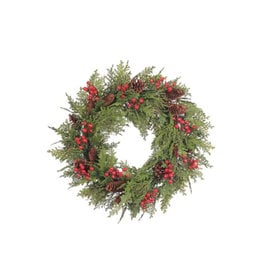 Allstate Floral & Craft INC. Cedar Berry Pine Cone Wreath