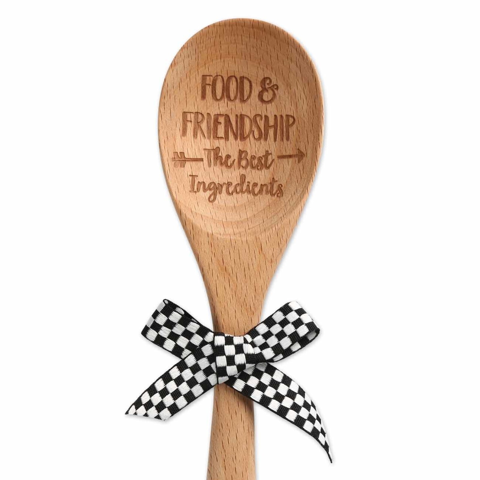 Brownlow Gifts Red and Black Sentiment Spoon loading=
