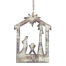 Burton + Burton Ornament/Wood Nativity       9728129