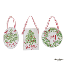 Burton + Burton Ornament-  Joy Hope Love      1952186