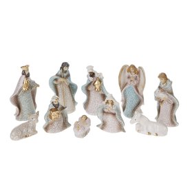 Creative Co-Op Stoneware Nativity Set  (10 pieces)    XC2796