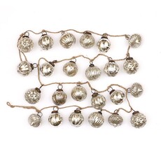 Creative Co-Op Mercury Glass Ornament Garland