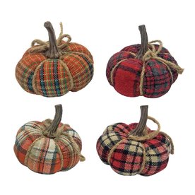 DEI Dennis East International Plaid Pumpkin Small 4