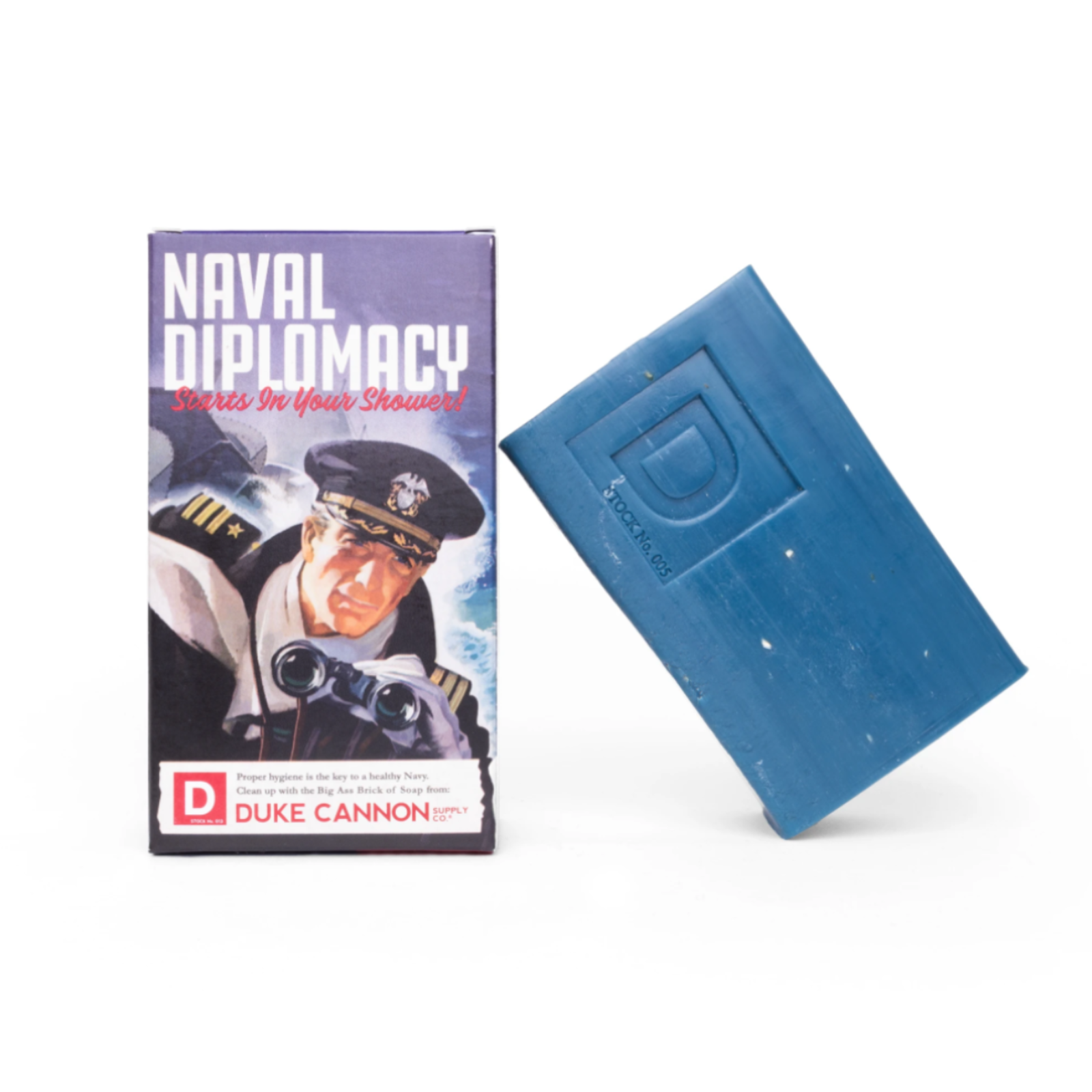 Duke Cannon Limited Edition WWII Era Big Ass Brick of Soap Naval Diplomacy  03BLUE1 loading=