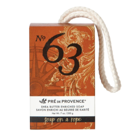 Pre de Provence Men's No 63 Soap on a Roap   29612SR