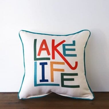 Little Birdie LAKE LIFE PILLOW   TXT0635P