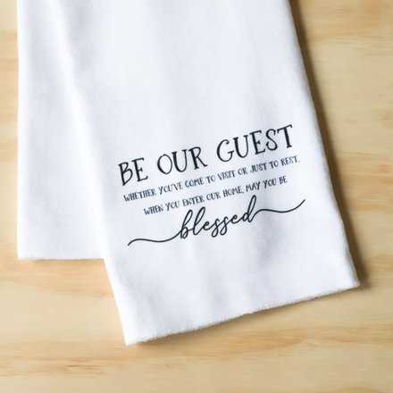 Little Birdie BLESSED GUEST DISH TOWEL     TXT0557TT