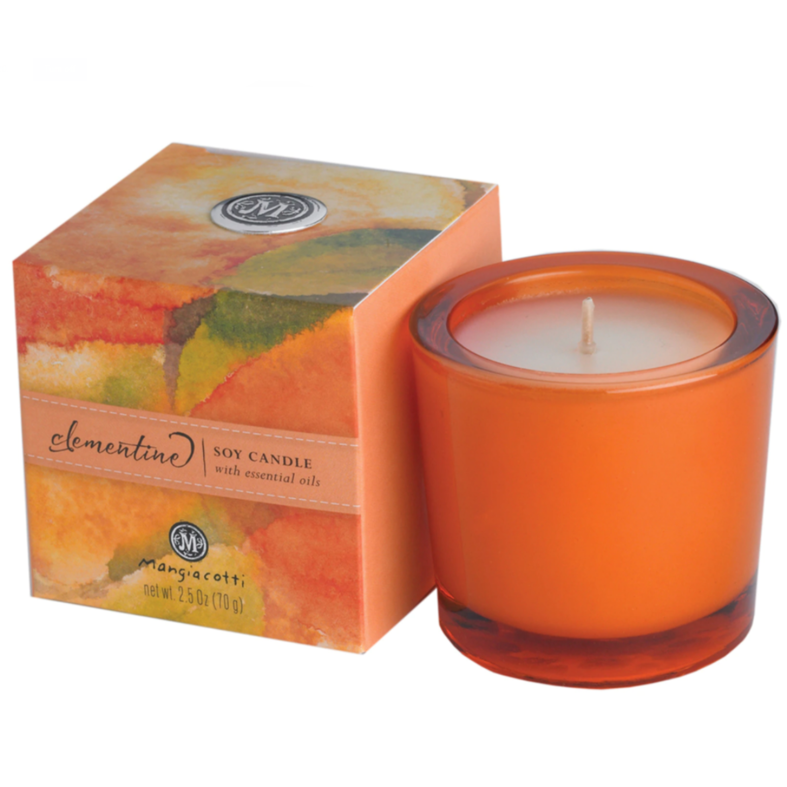 Mangiacotti Clementine Soy  Candle   20 hrs burn time   2553 loading=