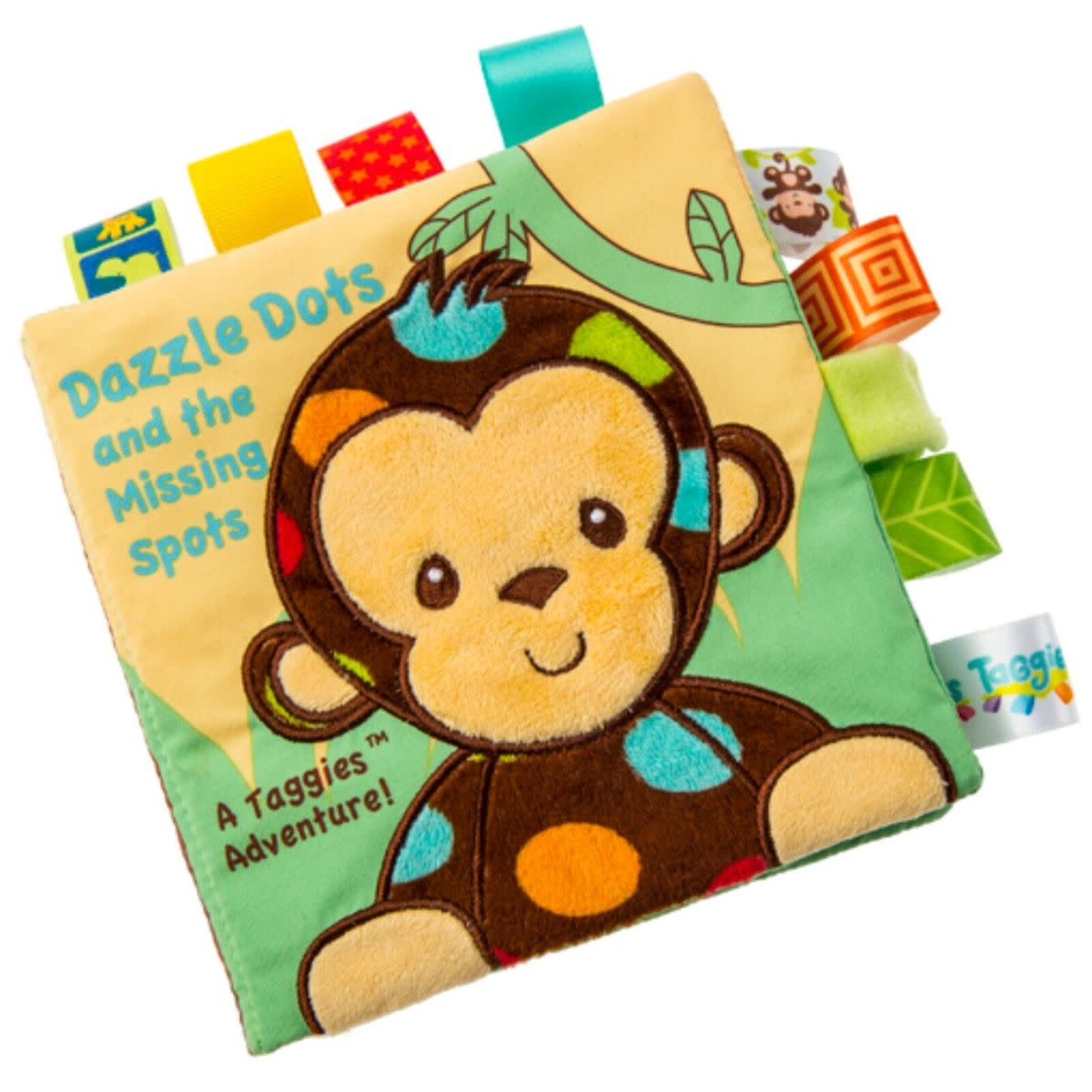 Mary Meyer TaggiesDazzle Dots Monkey Soft Book 40100 loading=