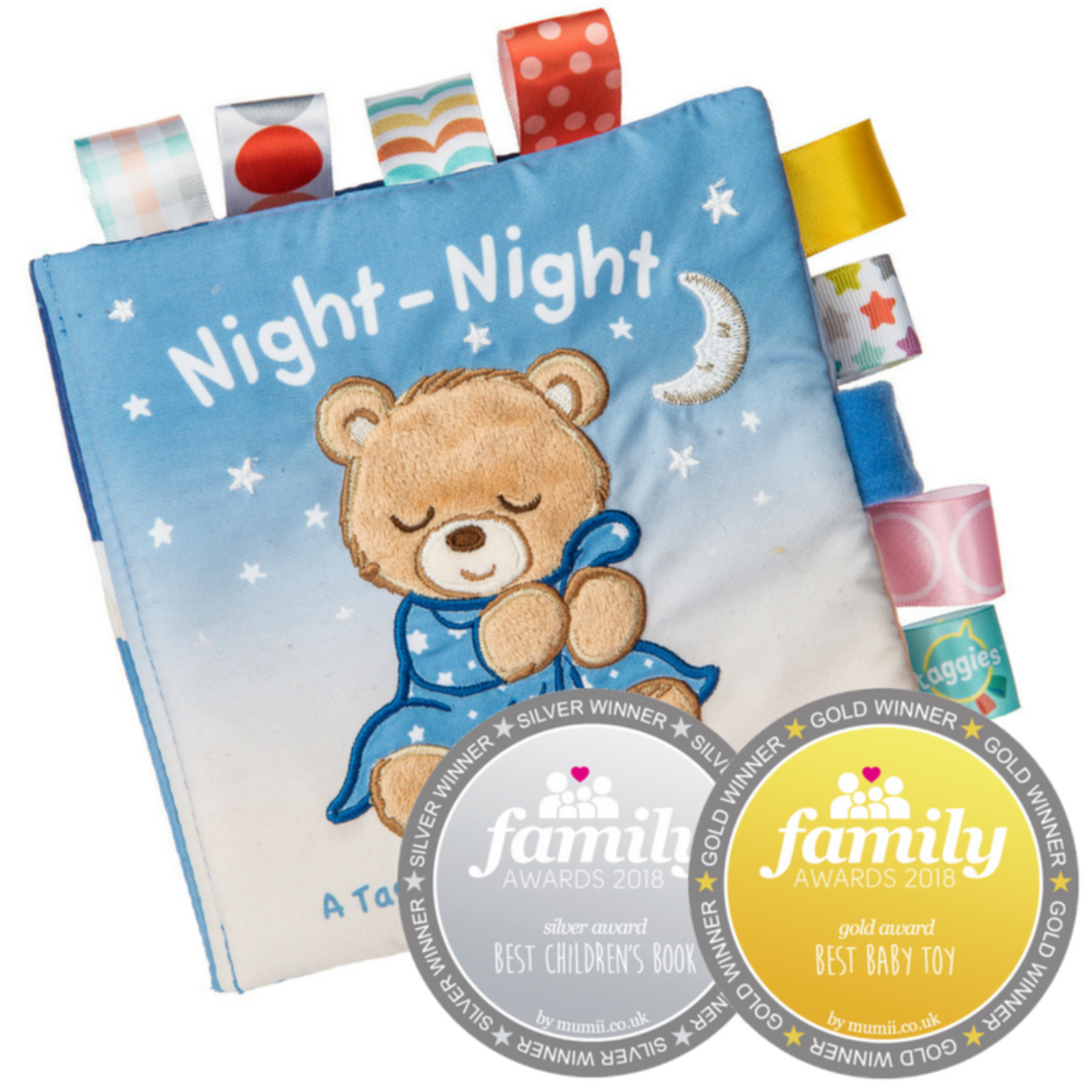 Mary Meyer Taggies Starry Night Teddy  Soft Book     40140 loading=
