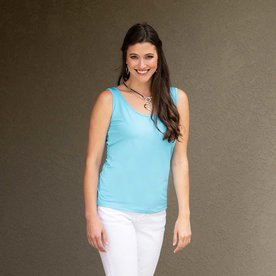 Meravic Teal Tank Top