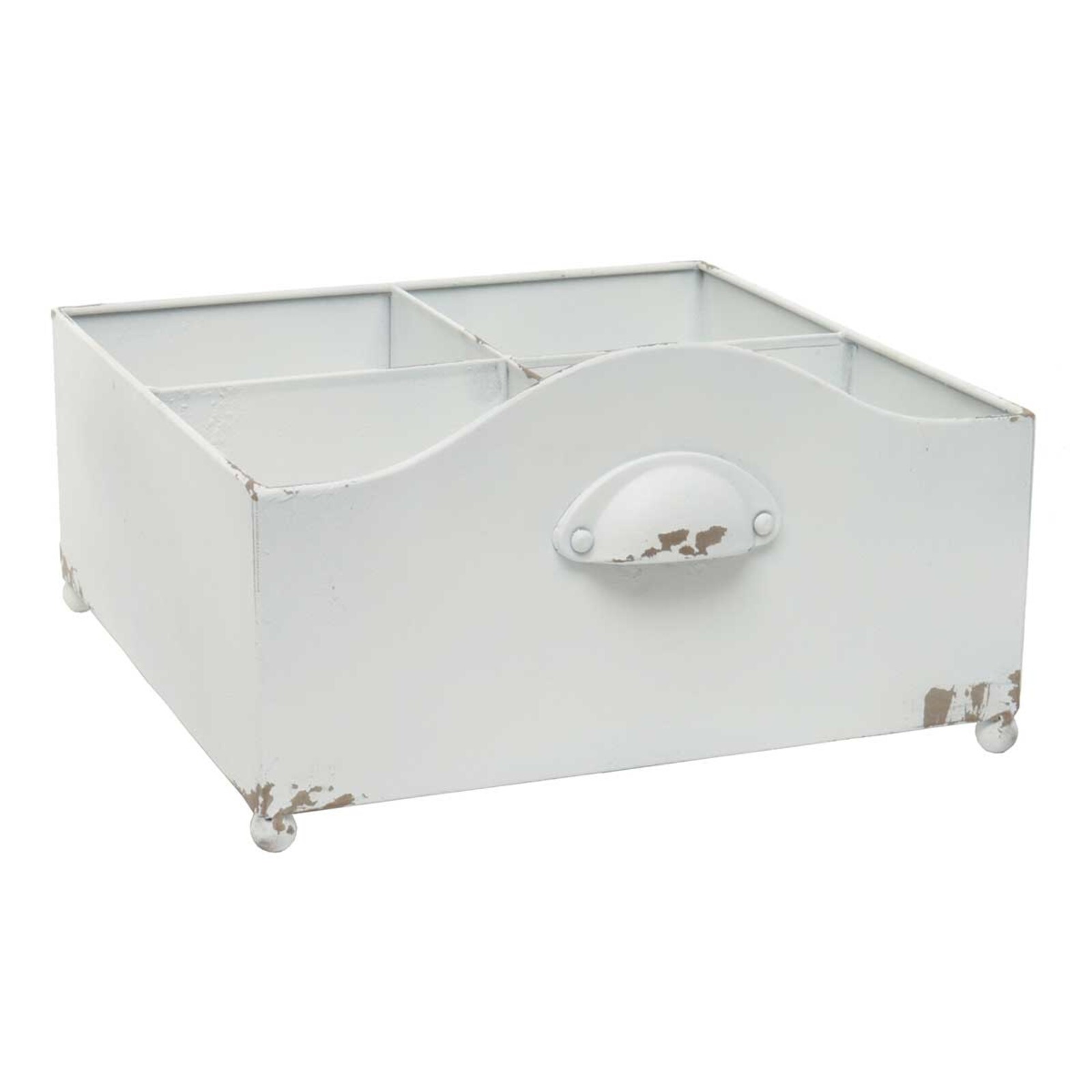Meravic Cottage Drawer with 4 Dividers White 11"x6.25"     A2398 loading=