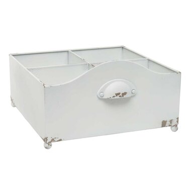 Meravic Cottage Drawer with 4 Dividers White 11"x6.25"     A2398