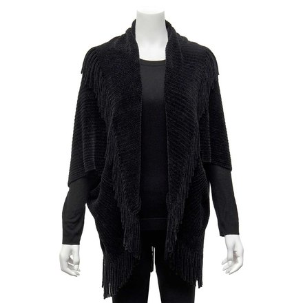 Meravic Black Shrug Sweater    S5962