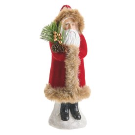 RAZ Imports Inc. 12" SANTA IN RED JACKET WITH FUR TRIM   4116519