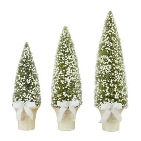RAZ Imports Inc. Potted Bottle Brush Tree with White Berries B404