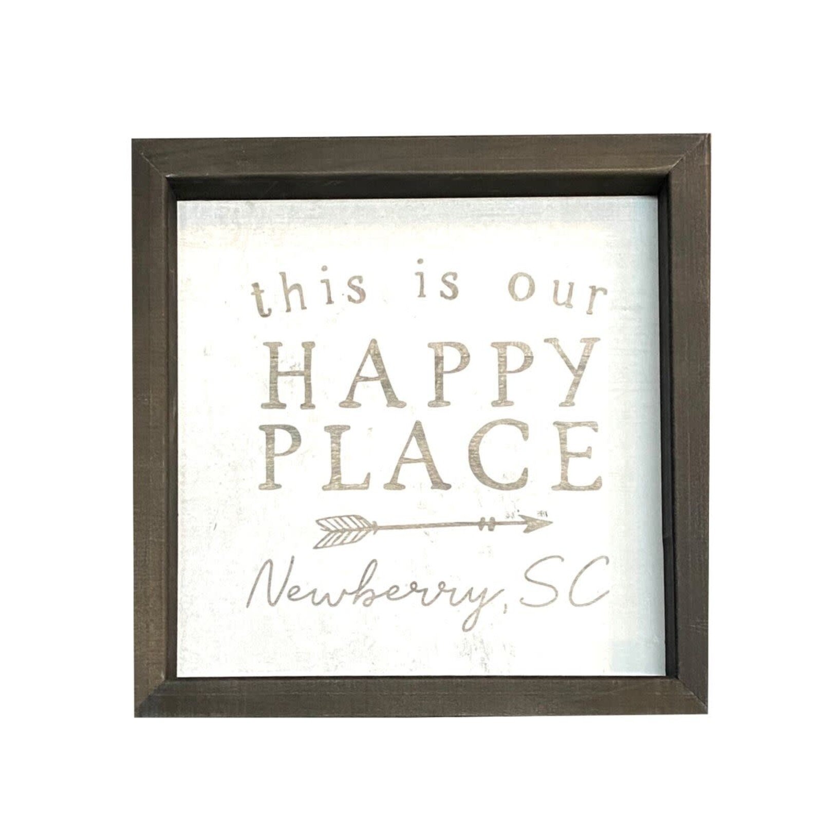 Sincere Surroundings Happy Place NEWBERRY  Rustic Frame loading=