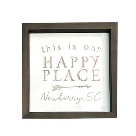 Sincere Surroundings Happy Place NEWBERRY  Rustic Frame