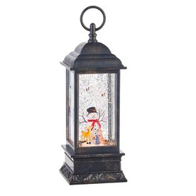 RAZ Imports Inc. Snowman MUSICAL LIGHTED LANTERN   3800776