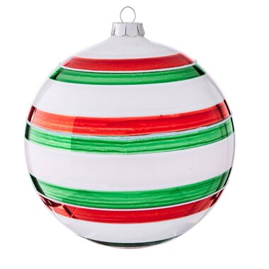 RAZ Imports Inc. 6" Striped Ball Ornament  4022855