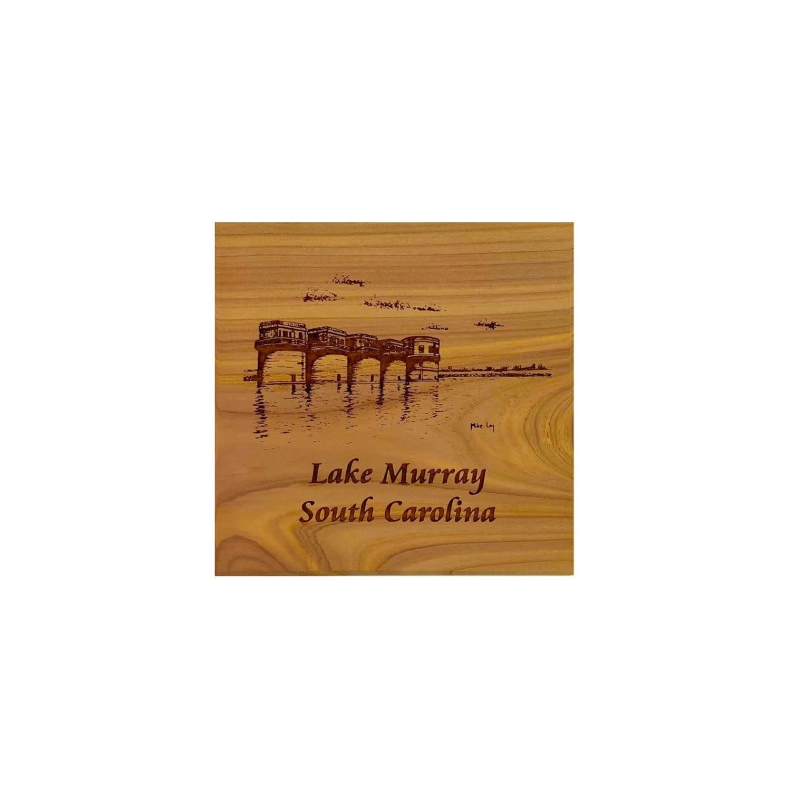 Custom Crafted Silhouettes Coaster-Lake Murray Cedar loading=
