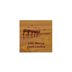 Custom Crafted Silhouettes Coaster-Lake Murray Cedar