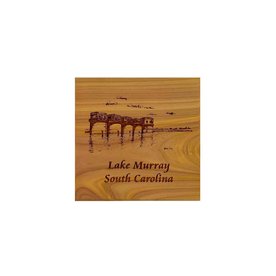 Custom Crafted Silhouettes Coaster-Lake Murray Cedar