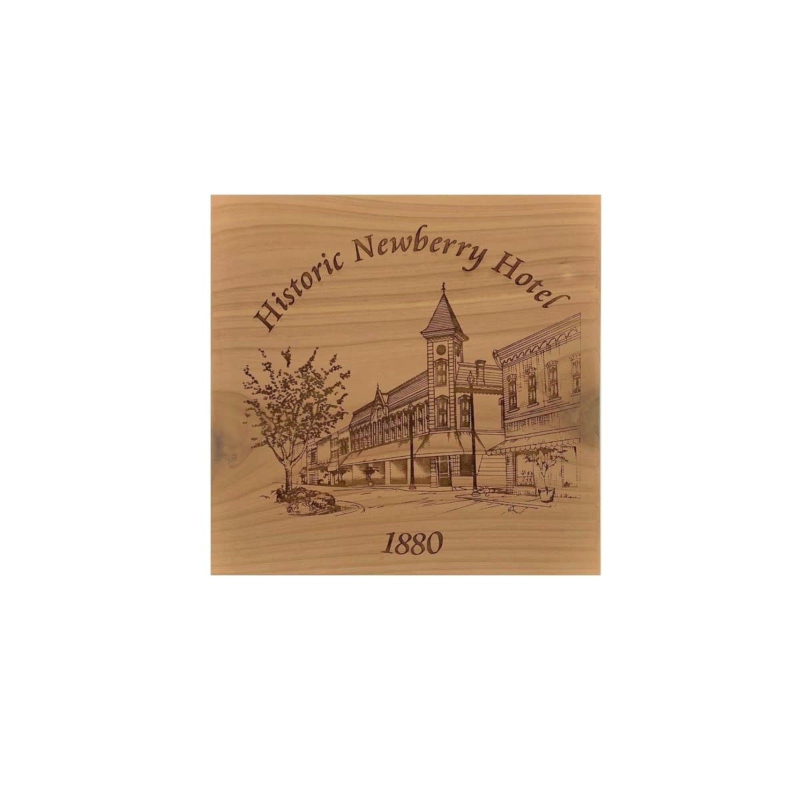 Custom Crafted Silhouettes Coaster- Historic  Newberry Hotel loading=
