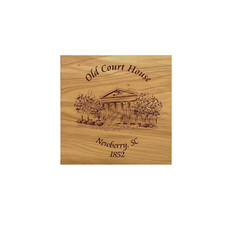 Custom Crafted Silhouettes Coaster- Old Court House  CHCC