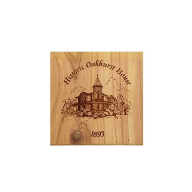 Custom Crafted Silhouettes Coaster-Oakhurst House