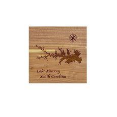 Custom Crafted Silhouettes Coaster-Lake Murray Cedar