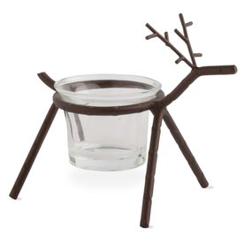 Tag Votive Holder/Woodland Reindeer