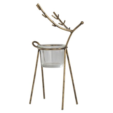 Tag Reindeer Sm Tealight Holder