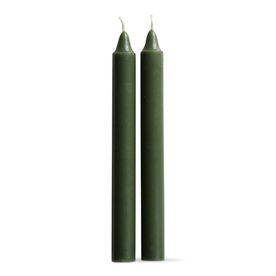 Tag 8''Dk Green Straight Candles