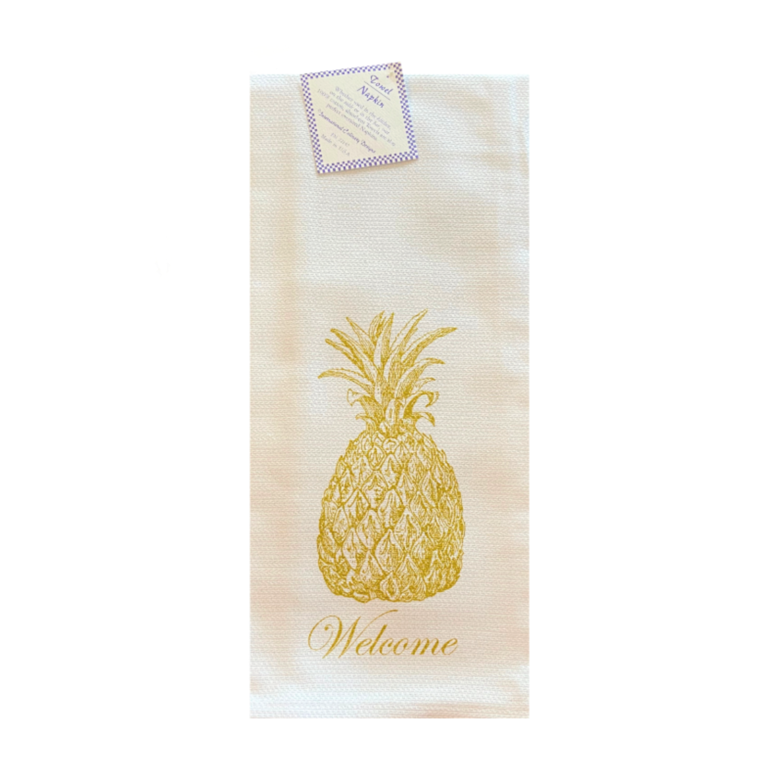 International Culinary Design Welcome'' Pineapple Towel loading=