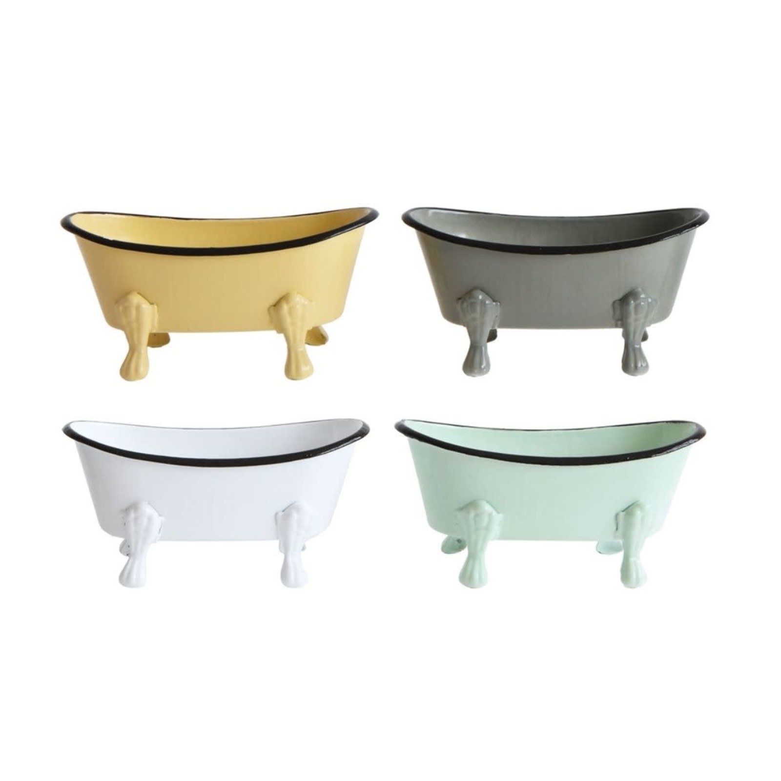 Creative Co-Op Metal Bathtub Soap Dish  DA9201A loading=