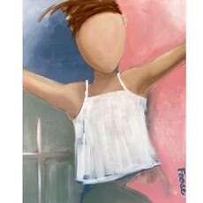 Gina Foose "Free Indeed"  Acrylic on Canvas  consignment  GF1