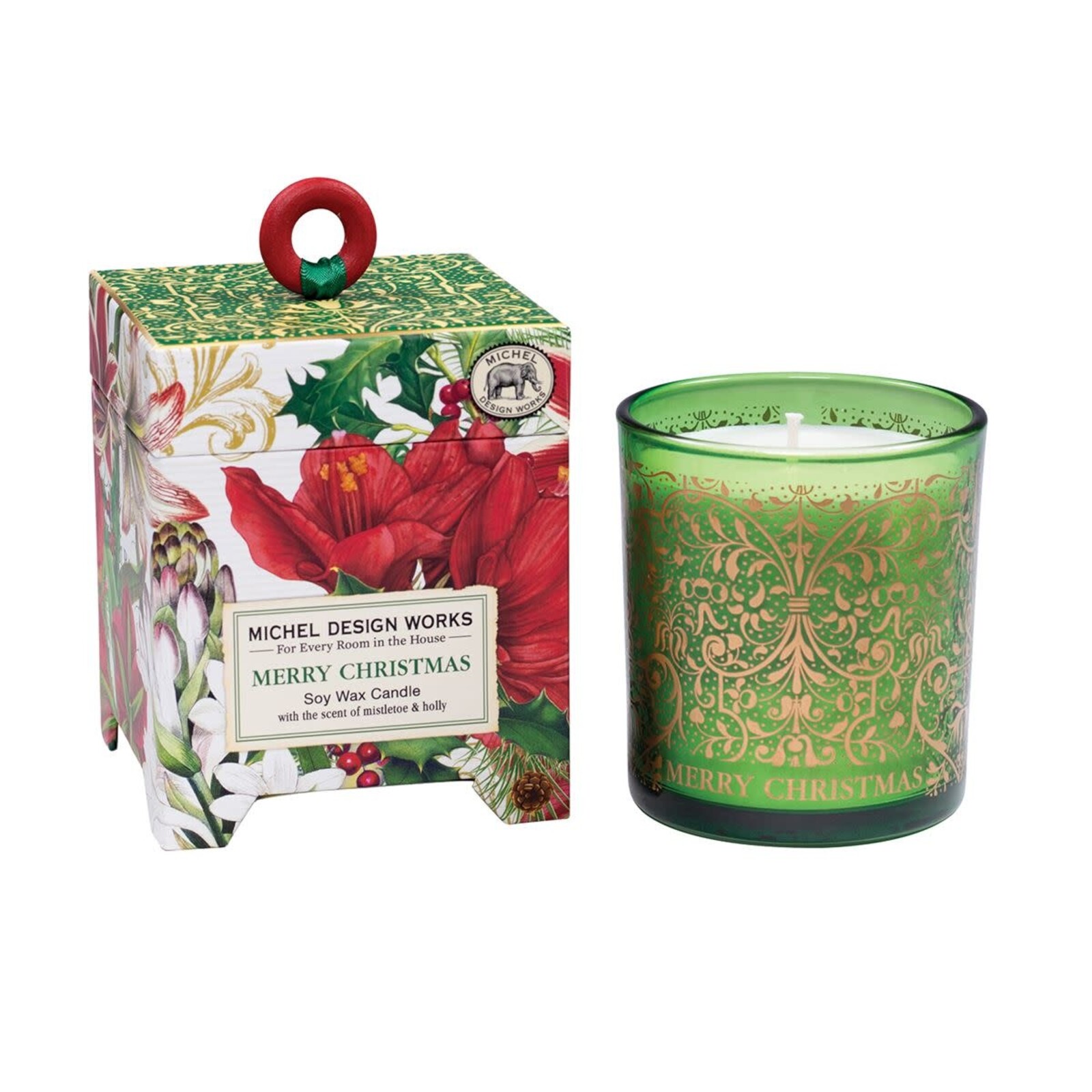 Michel Design Works Merry Christmas 6.5 oz. Soy Wax Candle   CAN346 loading=