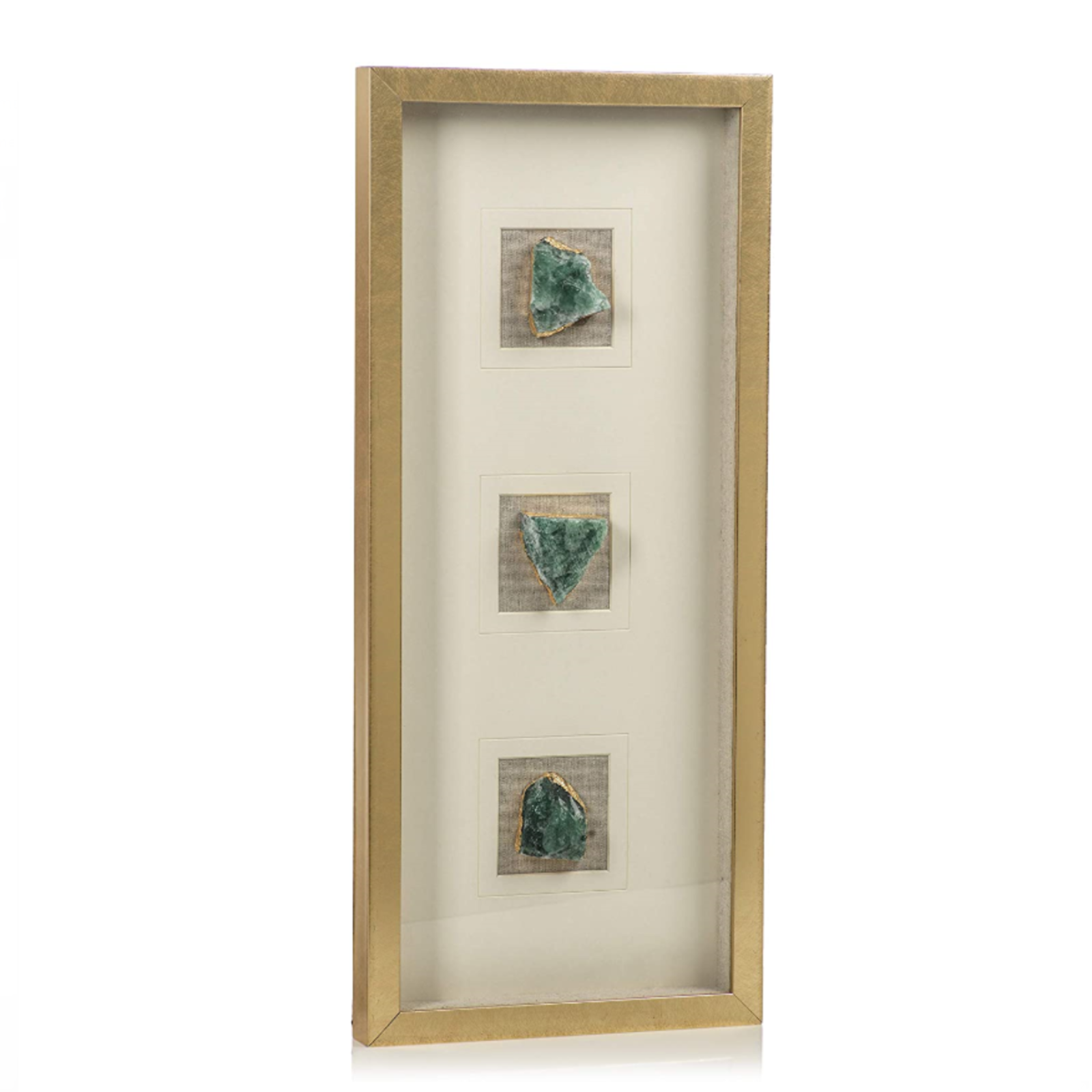 Zodax Gold Framed Emerald Crystal CH-5566 loading=