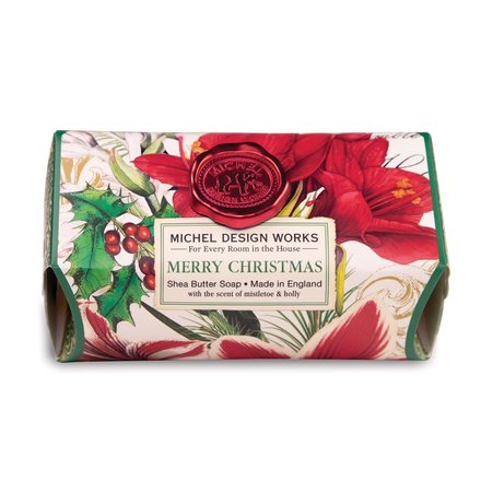 Michel Design Works Merry Christmas Large Bath Soap Bar8.7oz SOAL346