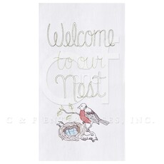 C & F Enterprise Welcome To Our Nest Towel   86171086