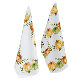 Boston International Pumpkin Harvest Tea Towels (Set of 2)