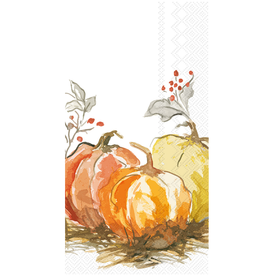 Boston International Painted Pumpkin Guest Towel