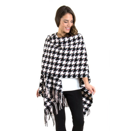 Simply Noelle Houndstooth Wrap   WRP8014