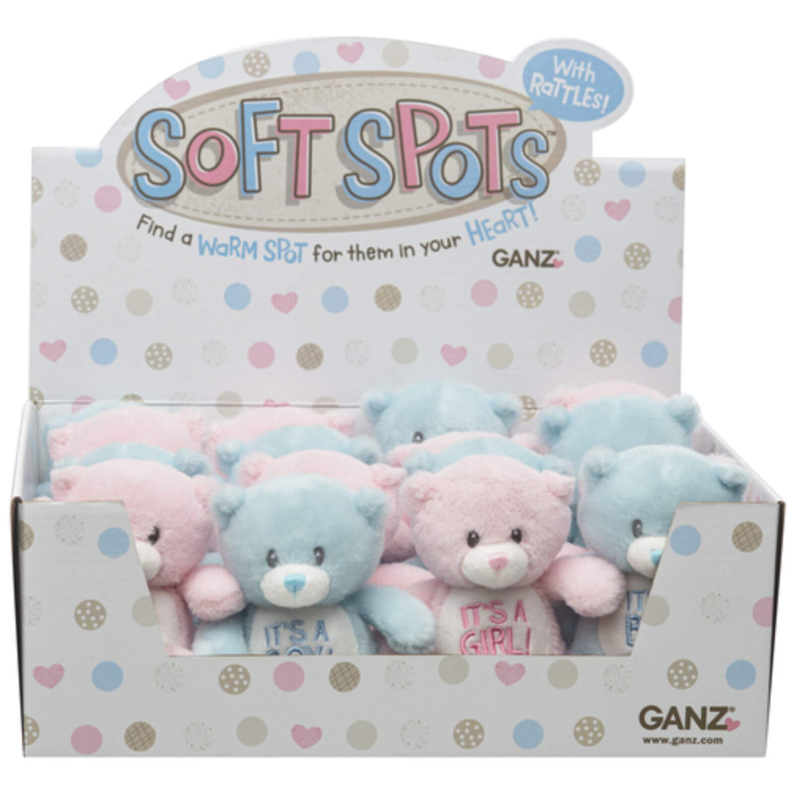 Ganz It's a Girl/Boy Soft Spots[TM] Bears   BG4299 loading=