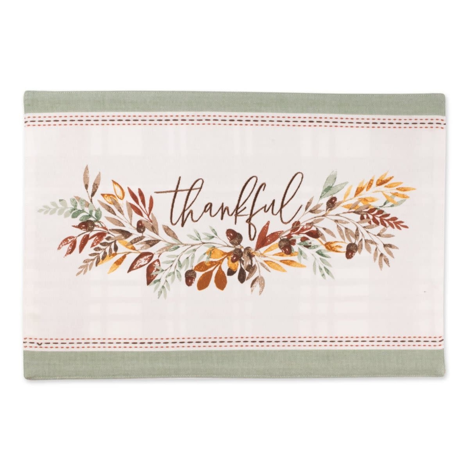 Tickled PInk Thankful Embellished Placemat   751993 loading=