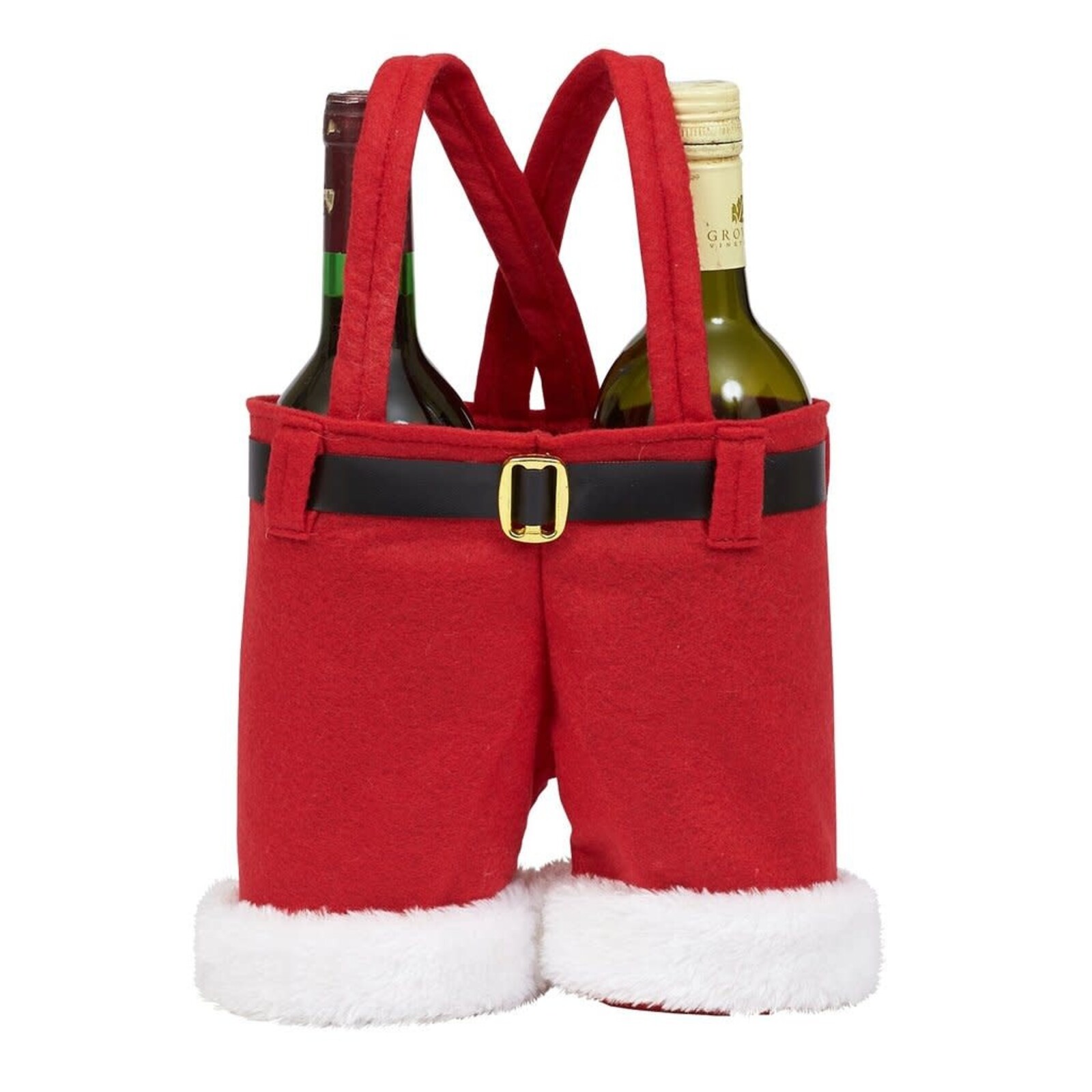 Design Imports DII Santa Pants Wine Bottle Tote     90729 loading=