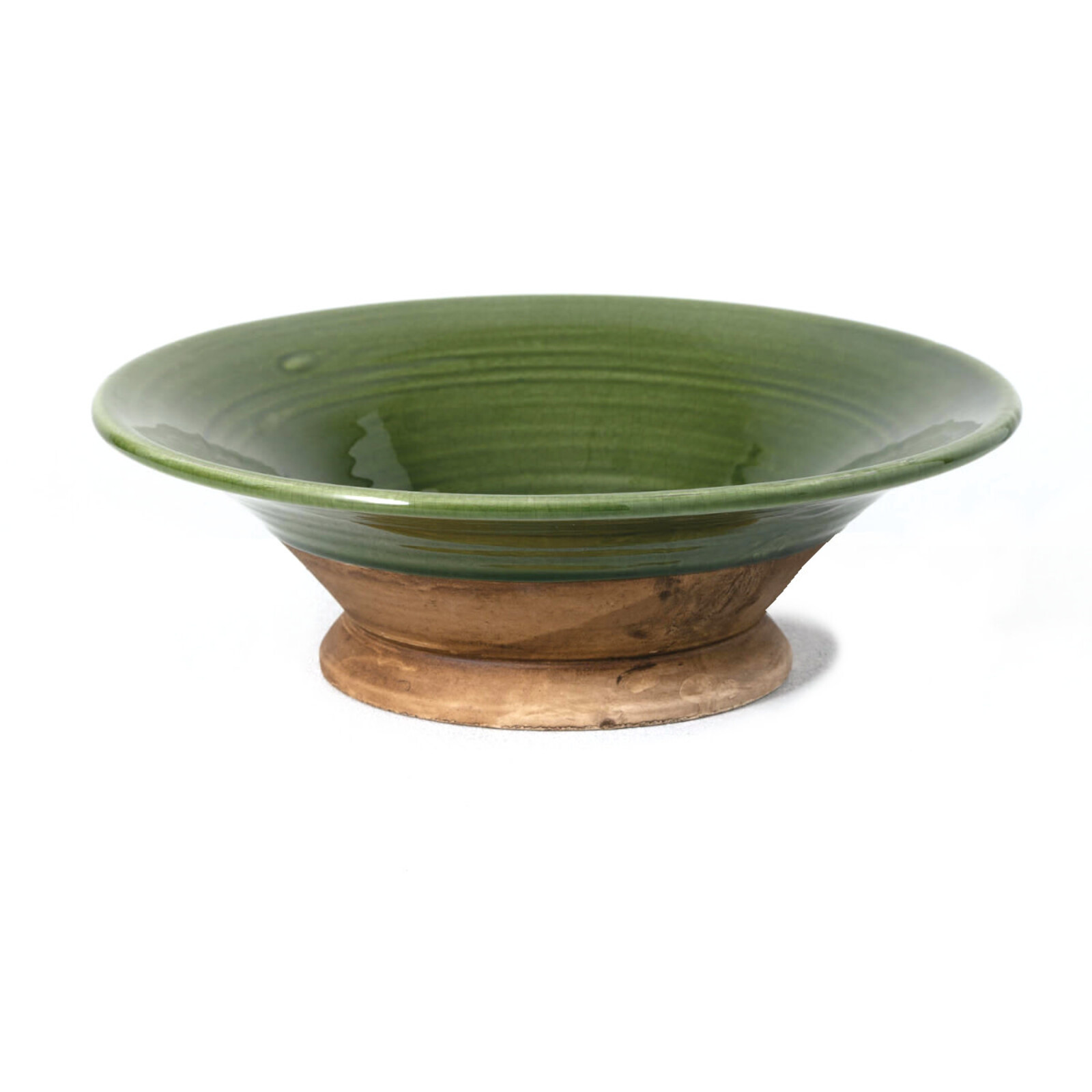 Sullivans Ceramic Green Brown Bowl  CM2928 loading=